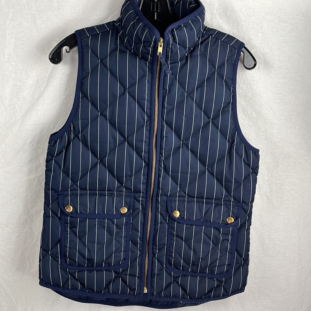 J crew xs excursion pin stripe vest - Picture 3 of 9
